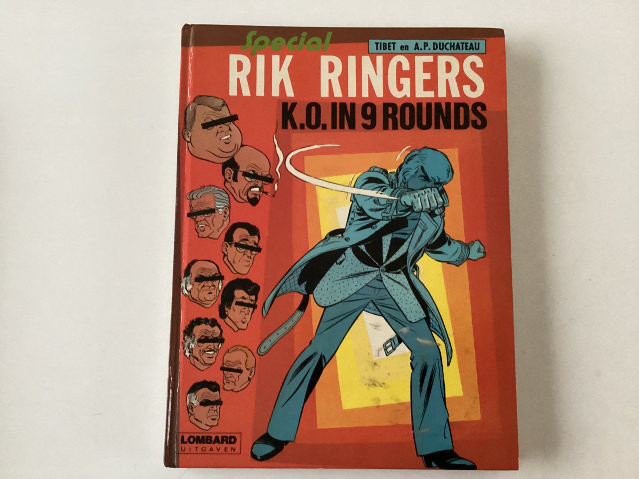 Rik Ringers. Special.    K.O. IN 9 ROUNDS.         Harde kaft.