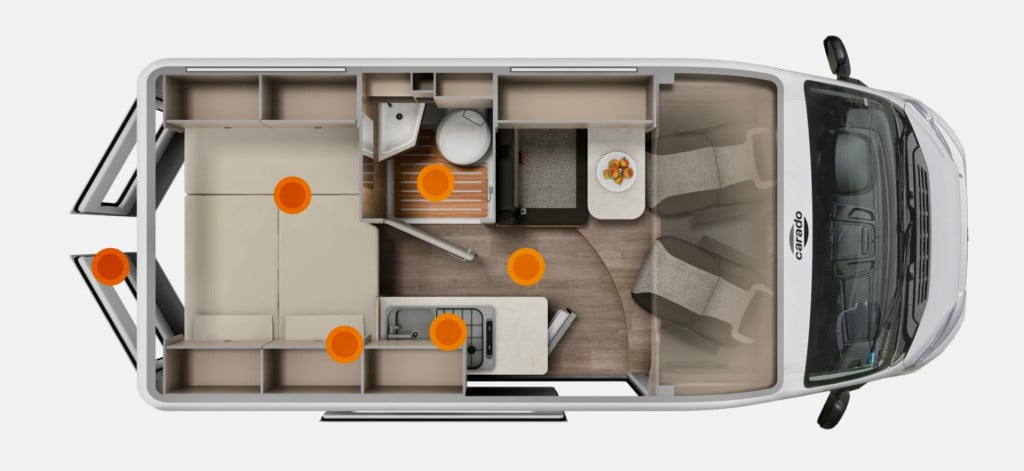 Carado Onbekend capron cve 540 clever plus edition buscamper