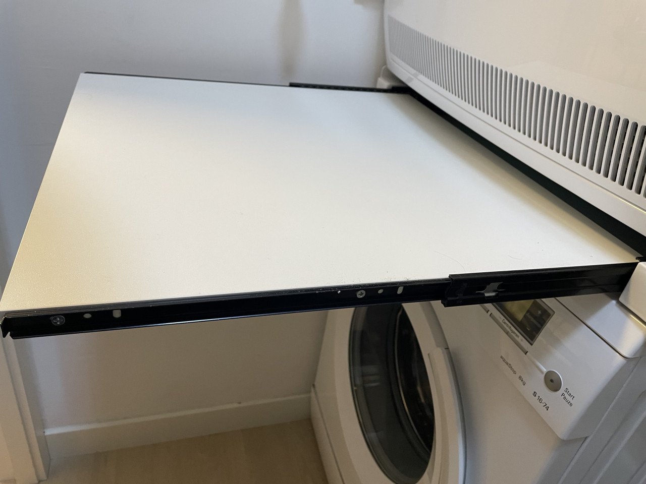 Stapelkit, Tussenstuk wasmachine en droger