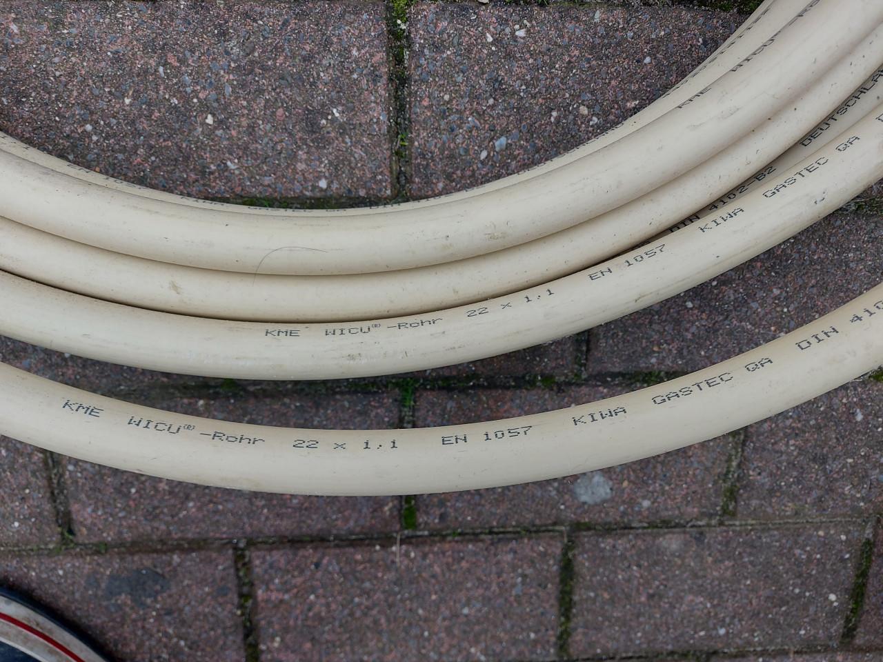 Koperen WICU buis 22mm