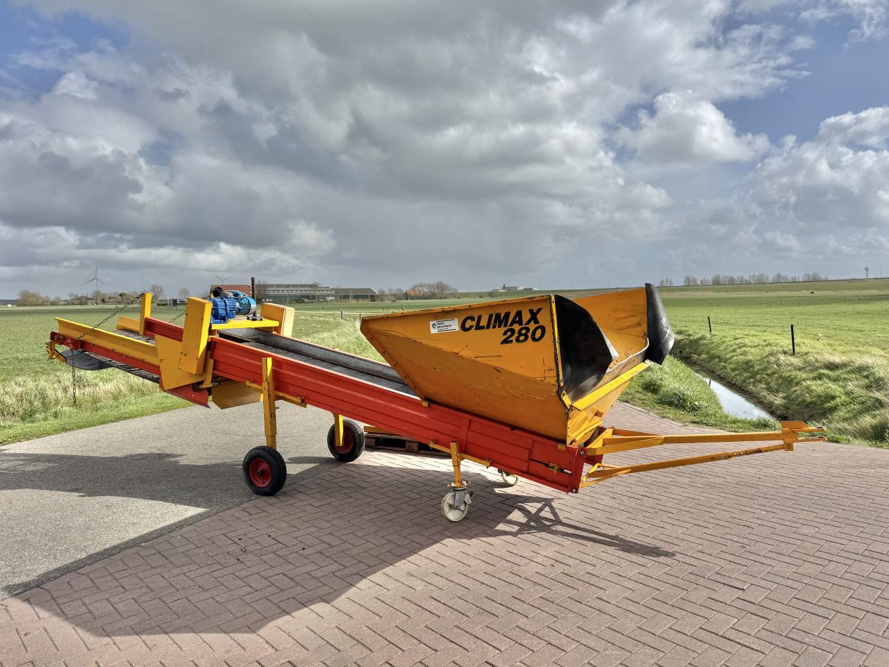 Climax CSB280 stortbak met zeefband