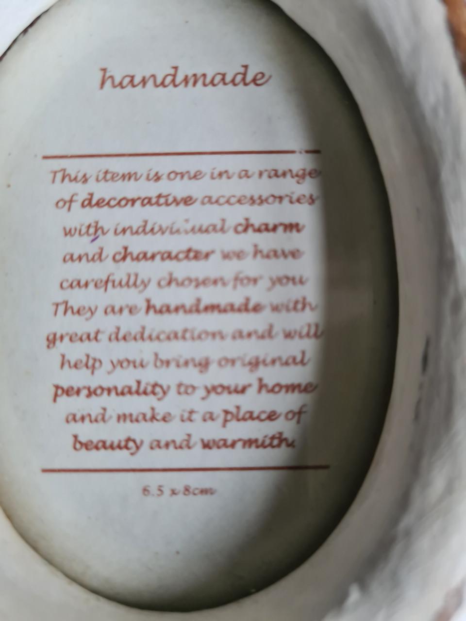 Prachtige handgemaakte fotolijst in brocante stijl.