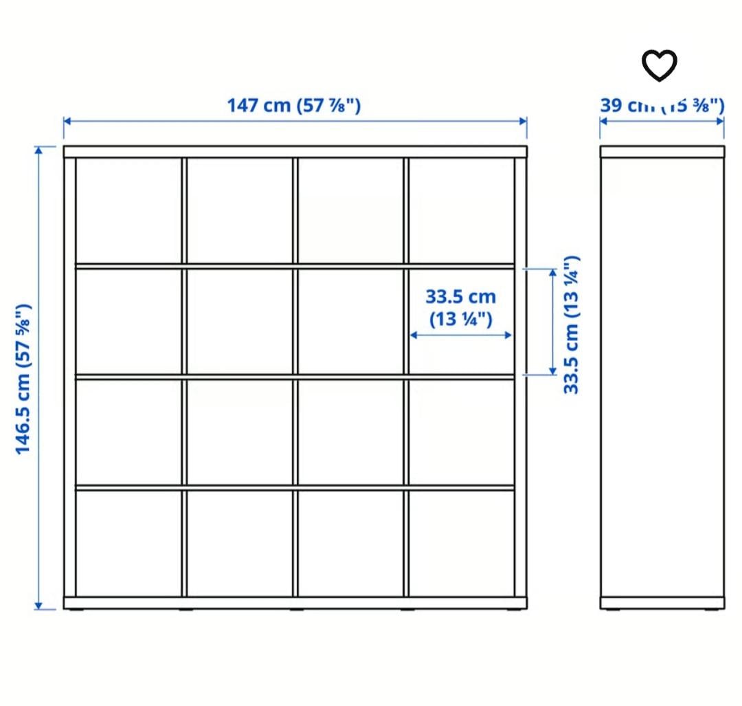 Open kast - IKEA KALLAX met inzetdeurtjes