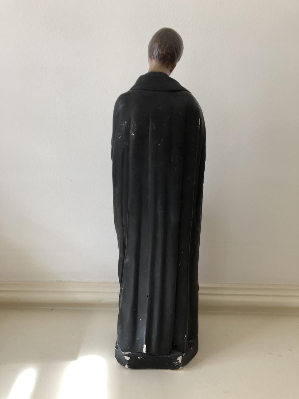 Mooi groot brocante heilig beeld, st. Gerardus Majella