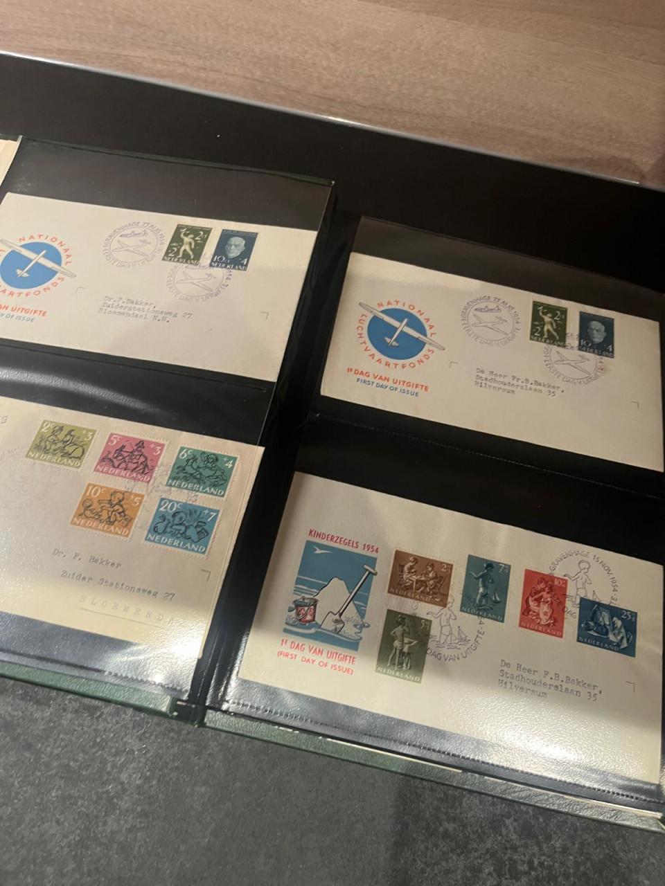 Album met FDC's Nederland waaronder oude enveloppen