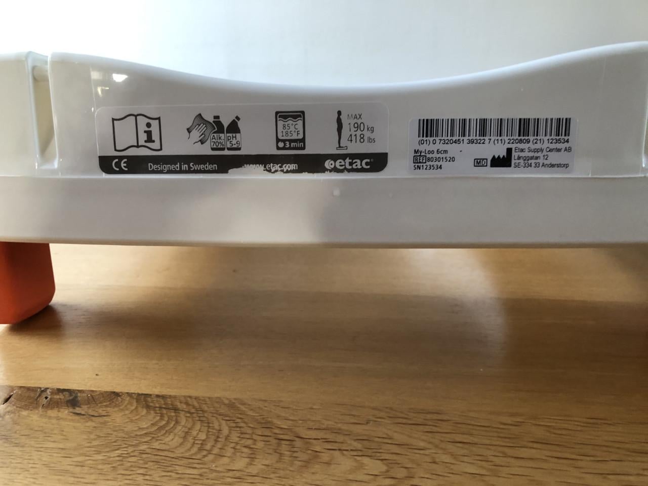 Etac My[loo toiletverhoger  6 cm