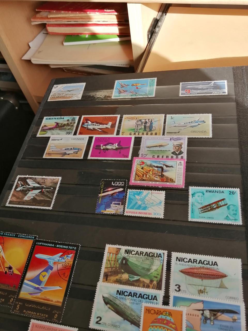 Postzegels luchtvaar en verkeer
