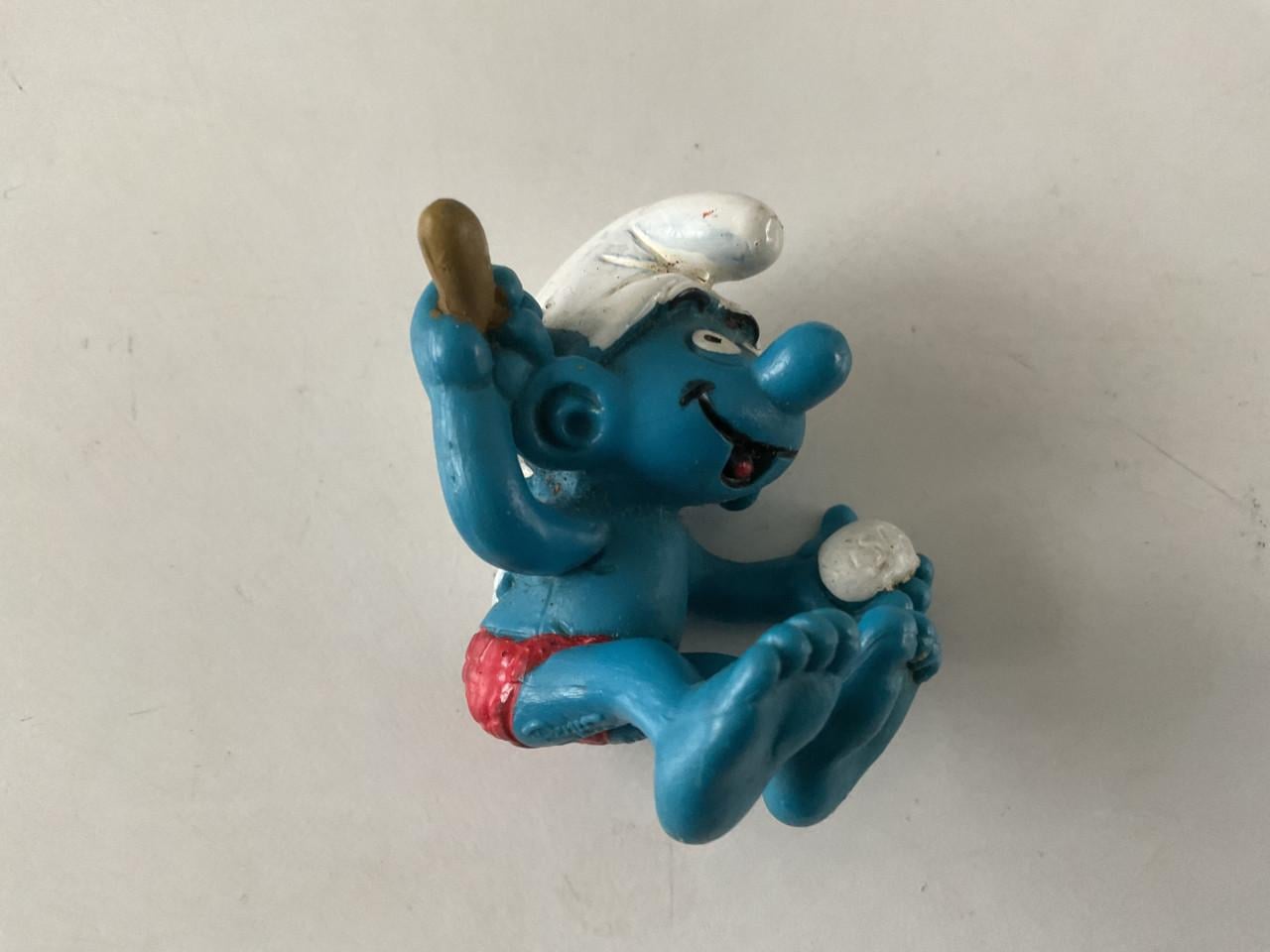 Verschillende Smurfen.    Schleich/Peyo.   Materiaal: rubber. Hoogte: 5 cm.