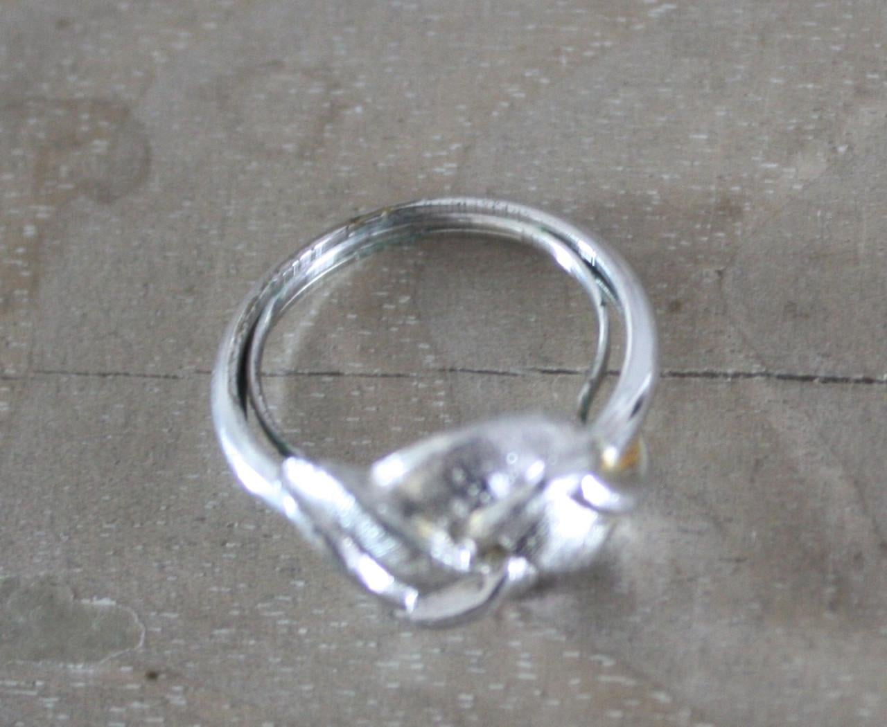 Zilverkleurige ring