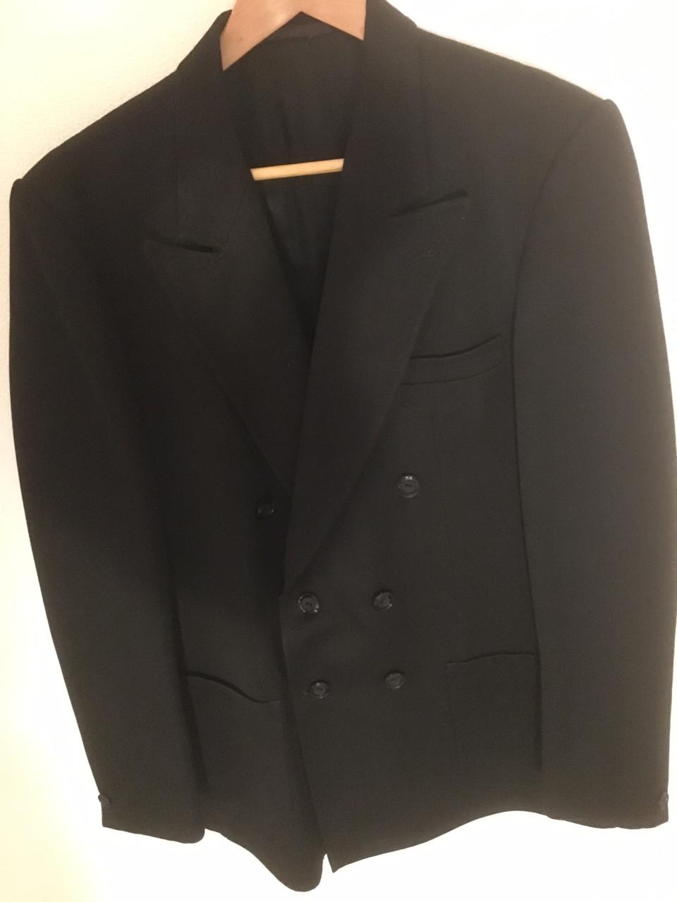 Zwart heren colbert maat 52 Gestoomd en in prima staat!