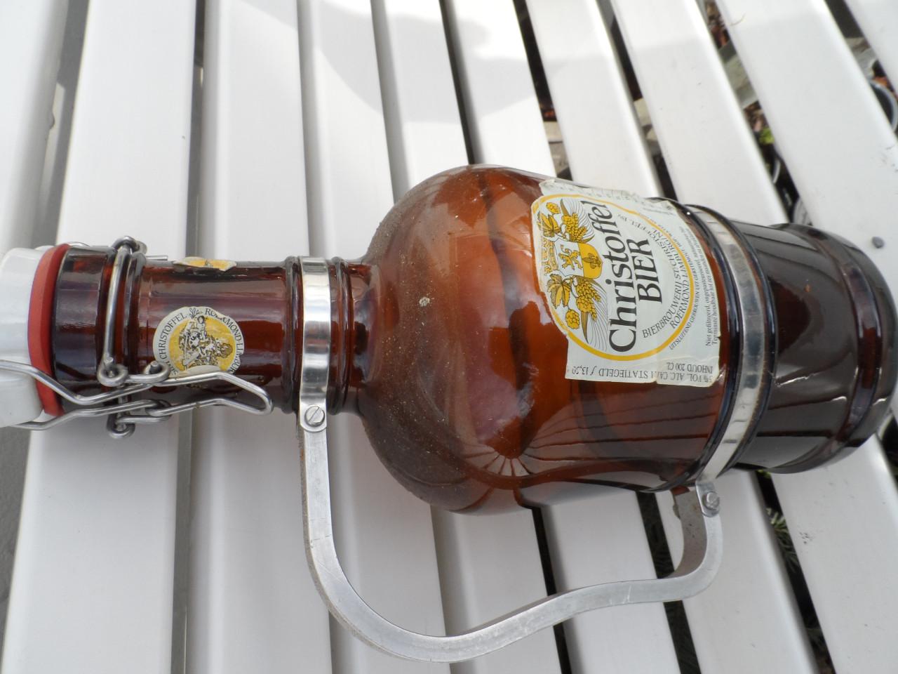 3 OUDE Bierflessen LEEG