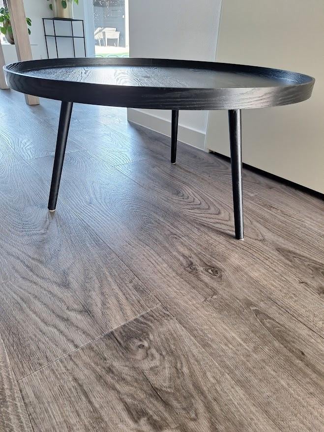 WOOOD bijzettafel Mesa XL rond zwart