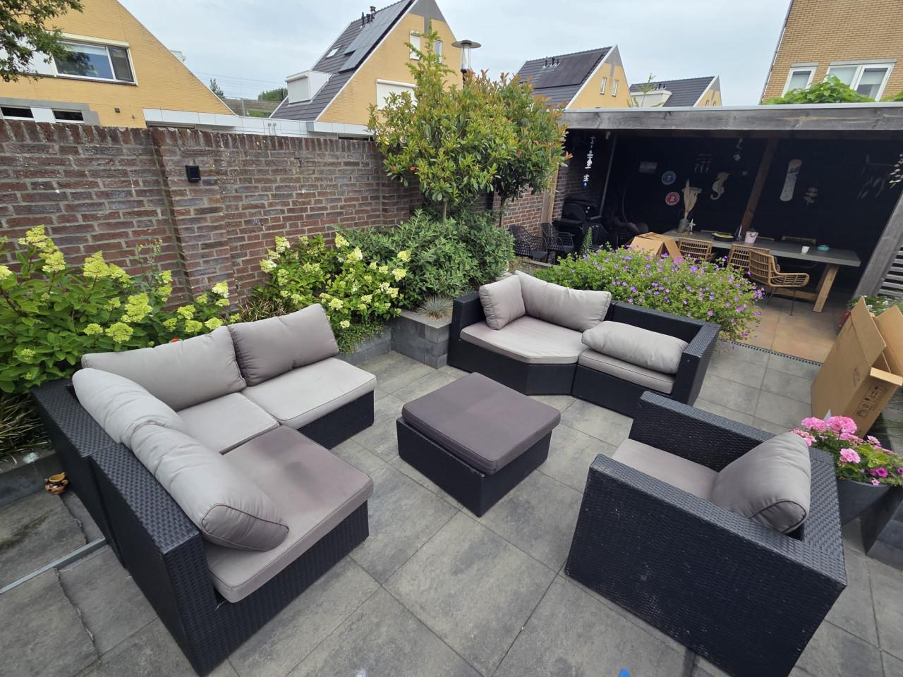 Lounge set, gebruikt maar in goede staat. antraciet grijs.