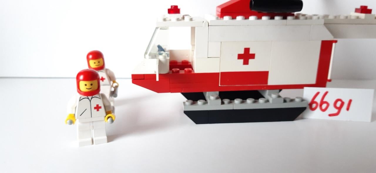 Lego Classic Town 6691: rode kruis helikopter