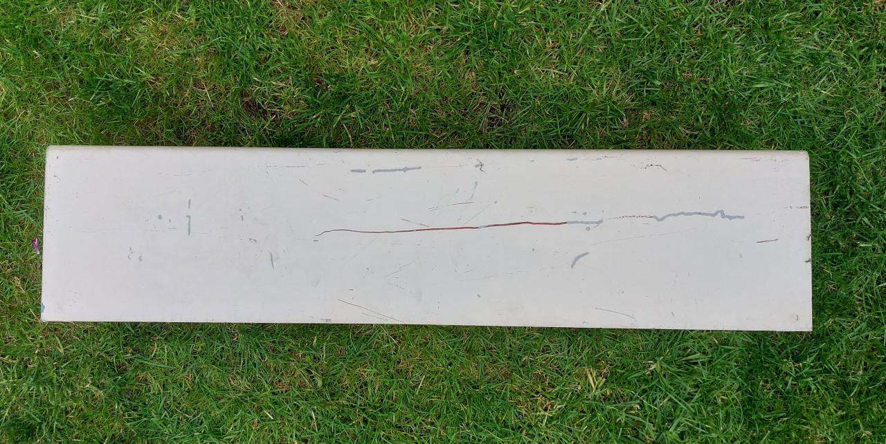 Waterdichte Aluminium Buitenbak voor kunstof Bloembak 70x19x16,5 cm.
