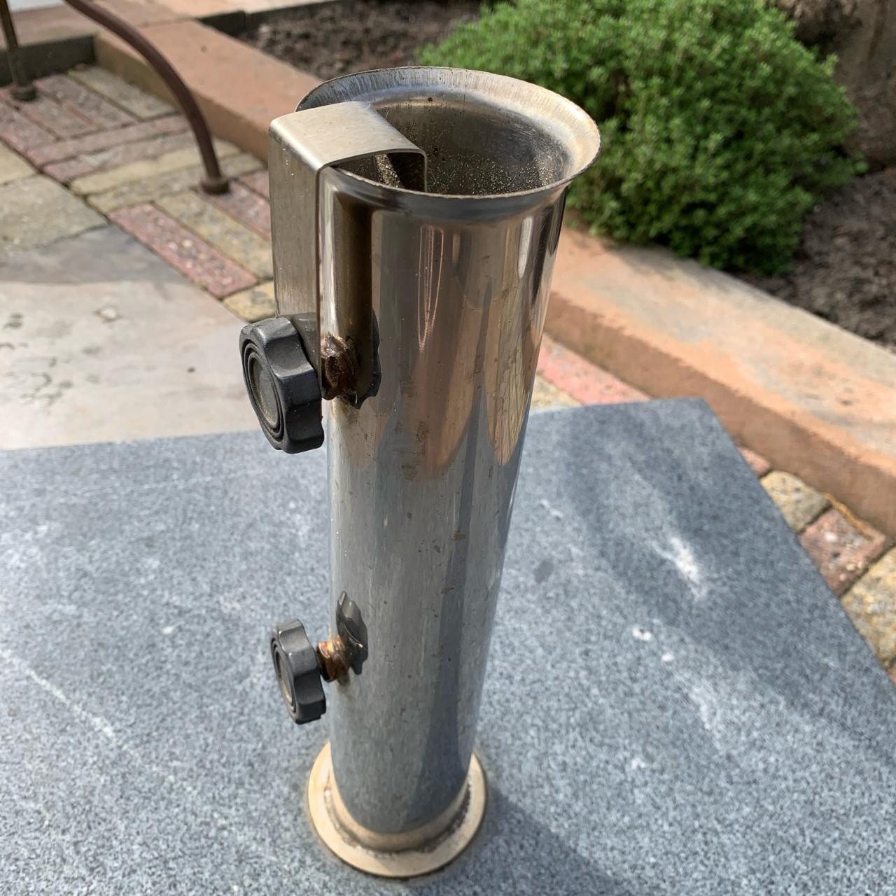 Parasolvoet verrijdbaar graniet rvs 45 kg