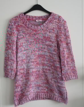 Gebreide trui lilla roze maat 40
