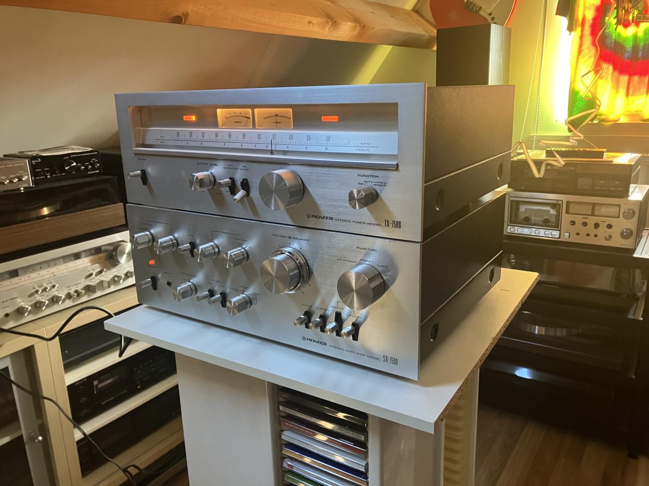 Pioneer SA-7500 en TX-7500 vintage top set geserviced inclusief garantie