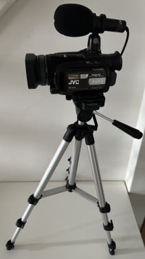 JVC harddisk camera met diverse toebehoren