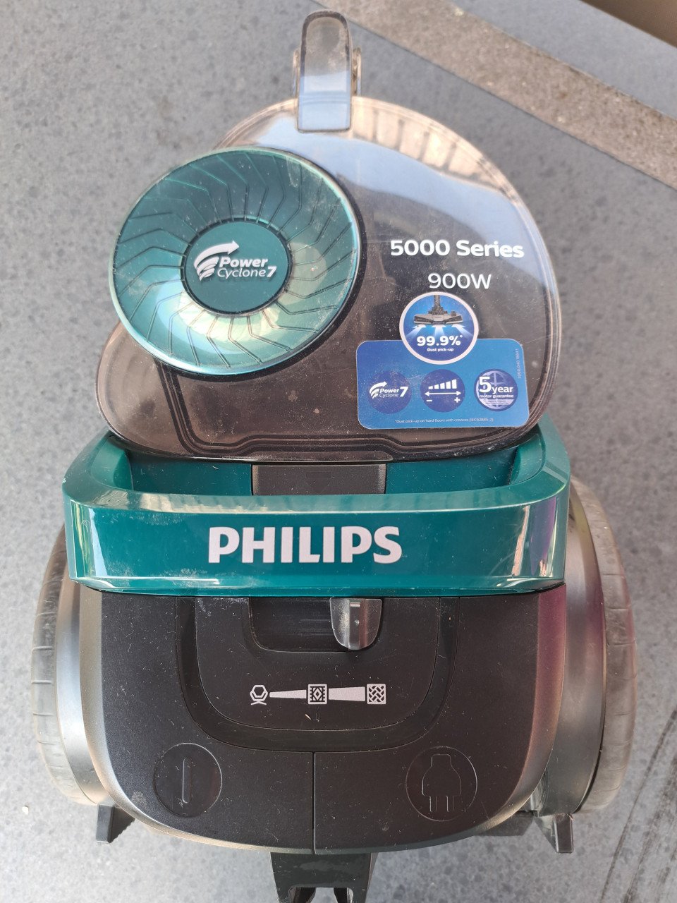 Philips 5000 Series zonder Zak met Allergiefilter en Triactive-Mondstuk