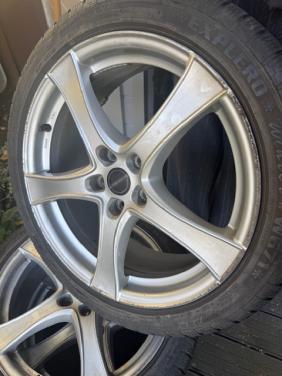 4x winterbanden op Borbet velgen 7 tot 8 mm profiel
