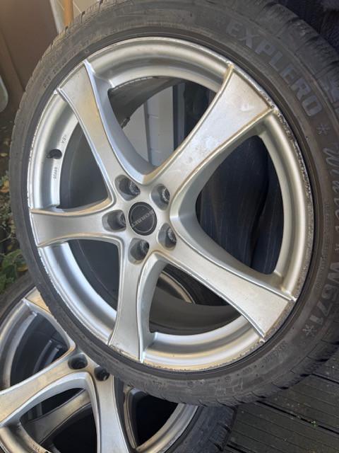 4x winterbanden op Borbet velgen 7 tot 8 mm profiel