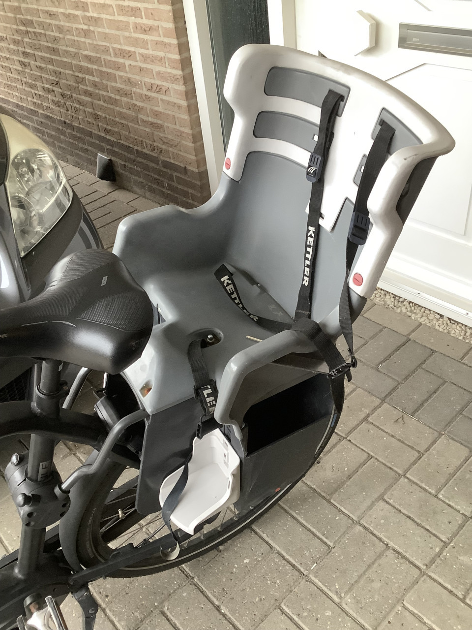 Fietsstoel Kettler Teddy voor op de bagagedrager