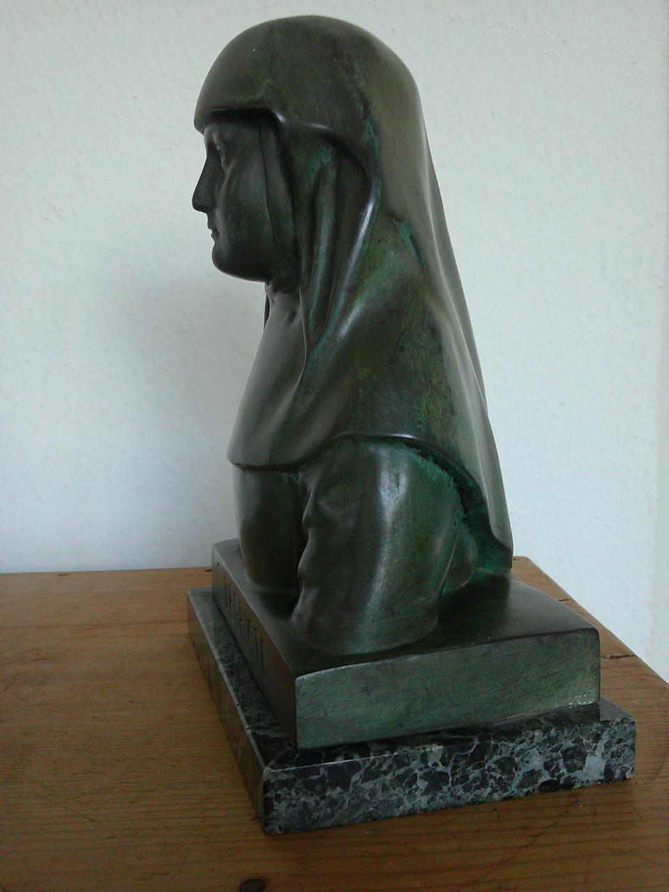 GEWELDIG MOOI GESIGNEERD BRONZEN ART DECO BEELDJE.