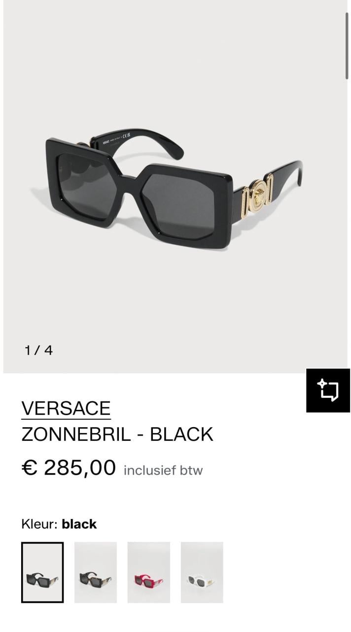 Originele Versace dames zonnebril
