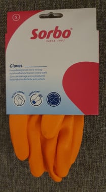 16 ×  Sorbo Huihoudhandschoenen  maat  S