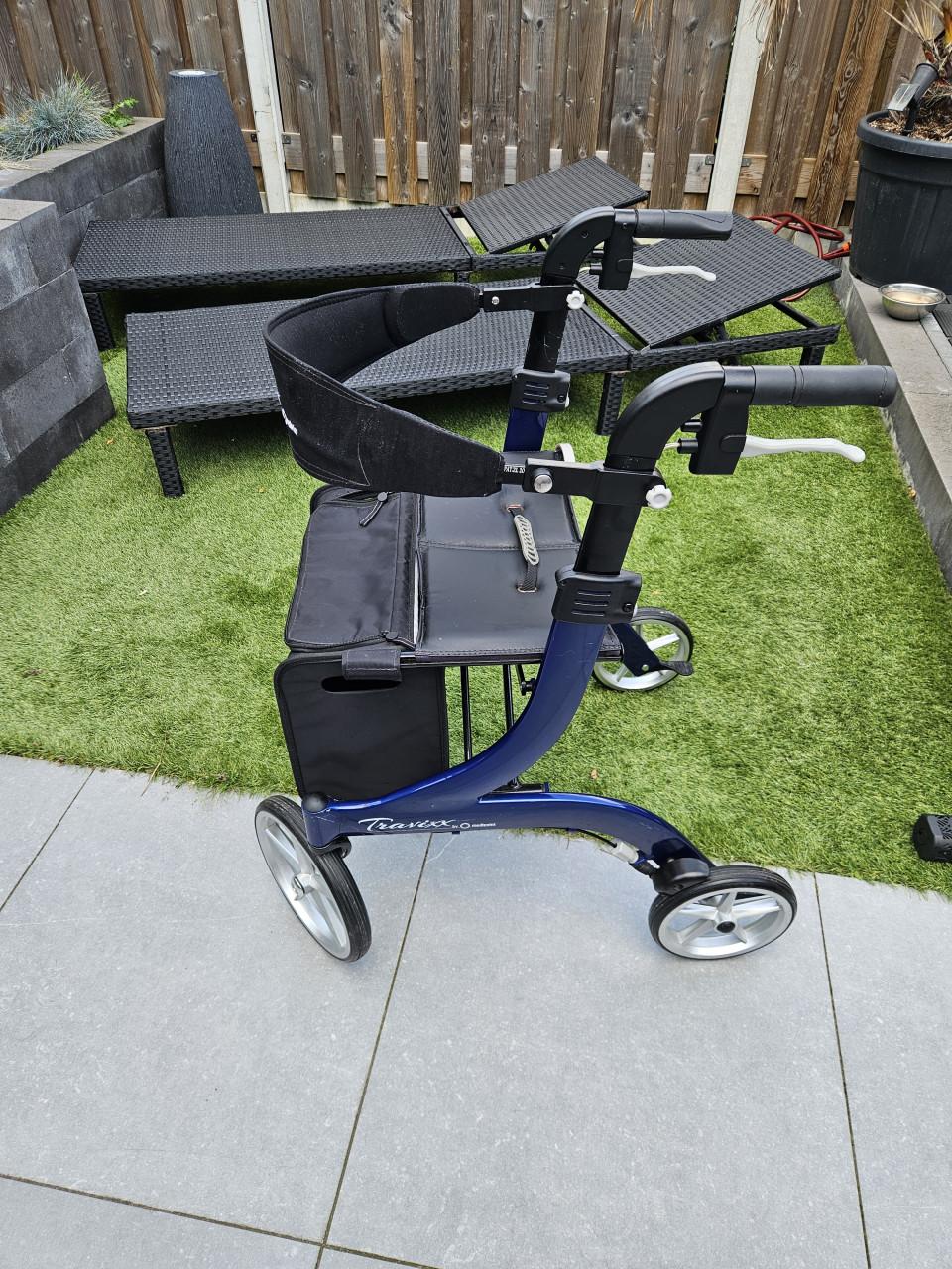 ZGAN Travixx Deluxe Rollator Donkerblauw MAAT S