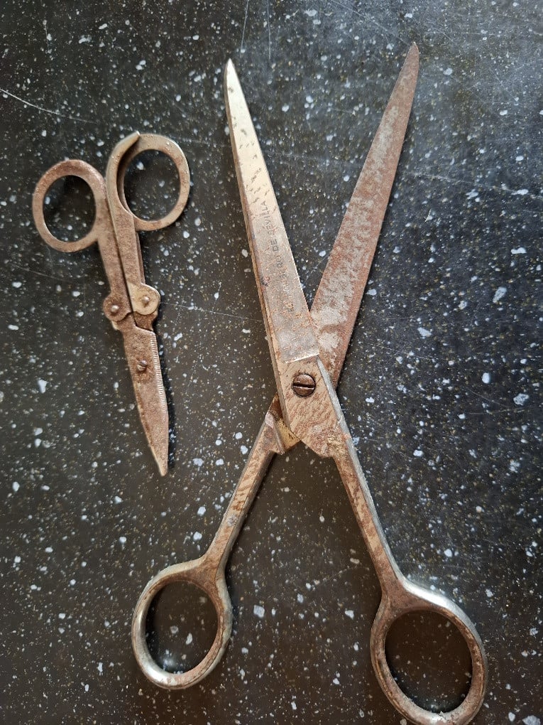 Vintage kappersmateriaal