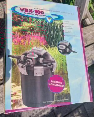 Complete set: drukfilter, vijverpomp.