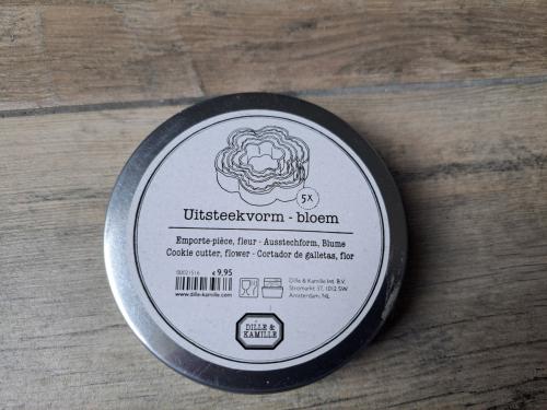 5x uitsteekvormen bloem van Dille & Kamille