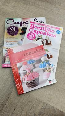 Cupcake en decoratie: 1 boek en 2 tijdschriften in 1 koop