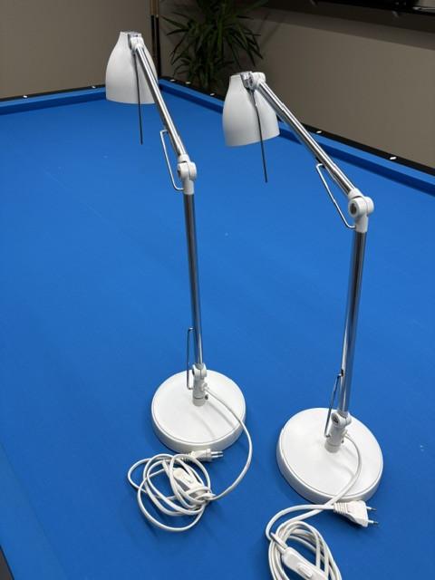 Set verstelbare led bureaulampen wit