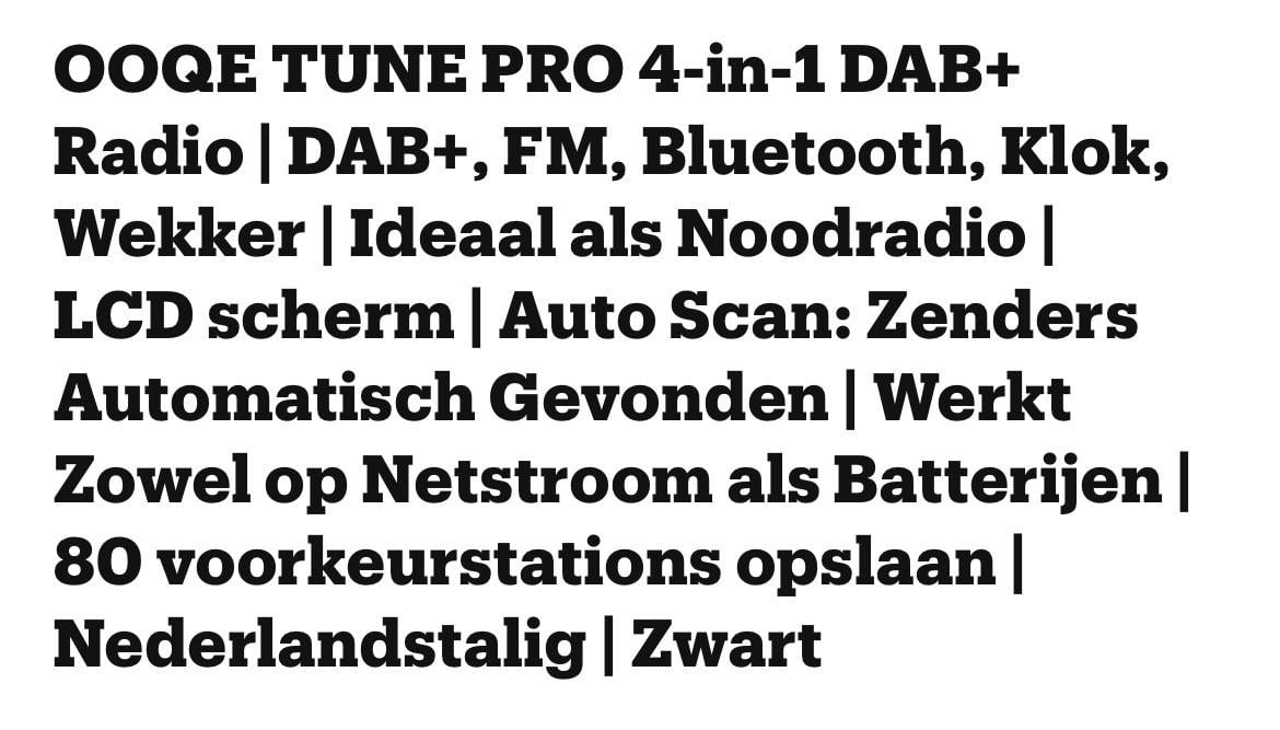 Nieuwe noodradio DAB+ met veel functies