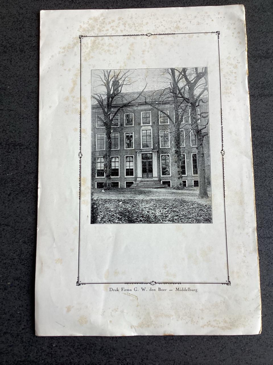 Middelburg. (Boekje Kweekschool)