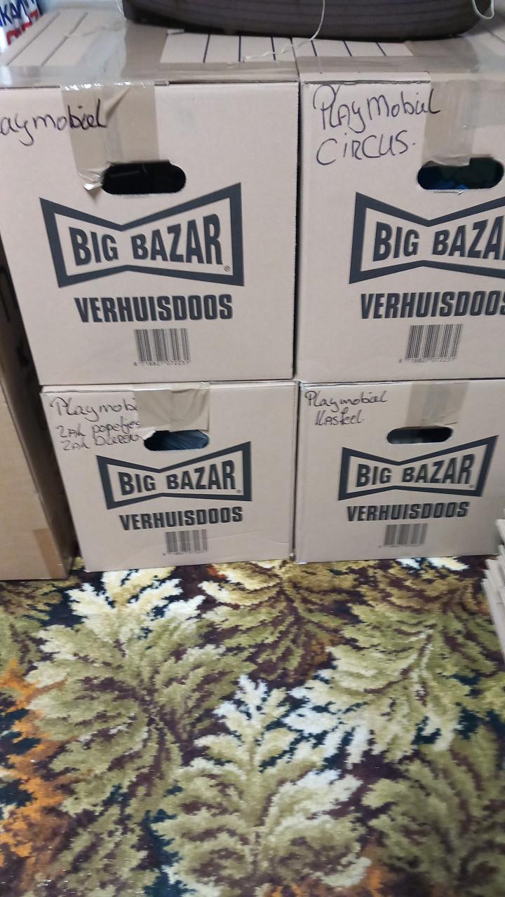 4 verhuisdozen playmobiel