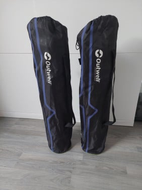 2x Opvouwbare camping stoelen