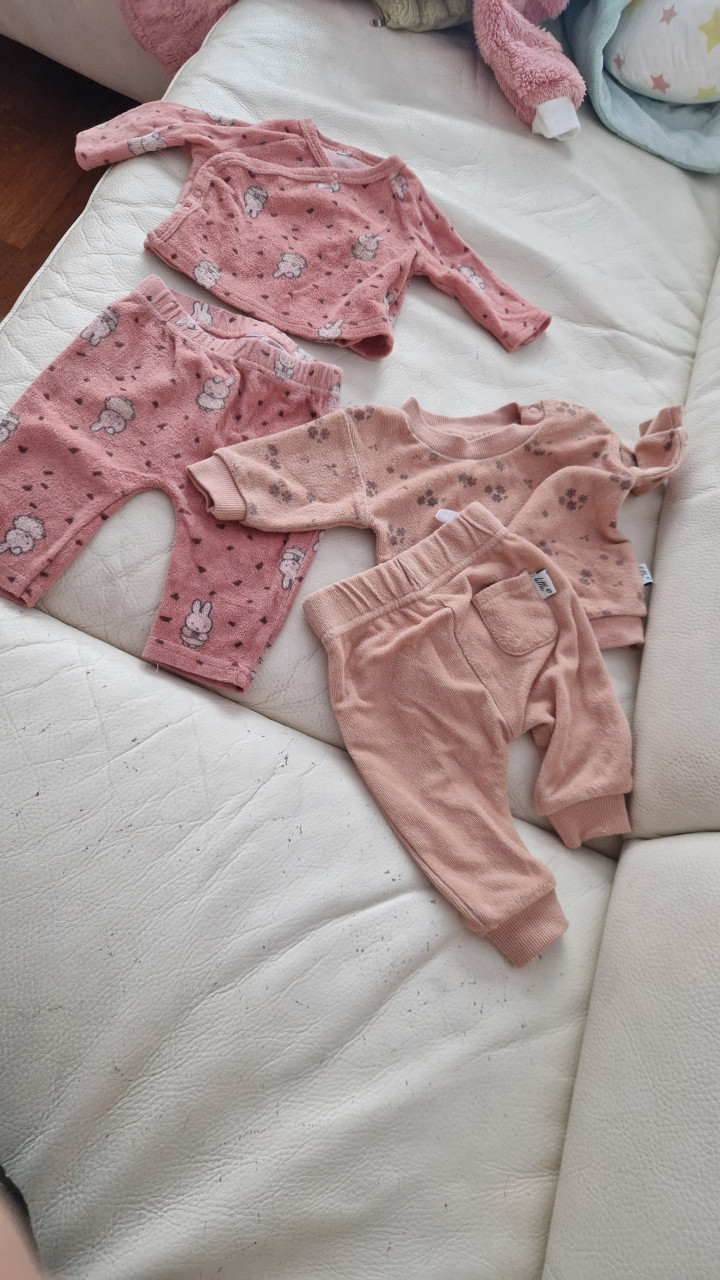 Newborn baby meisje kleding + flessensets