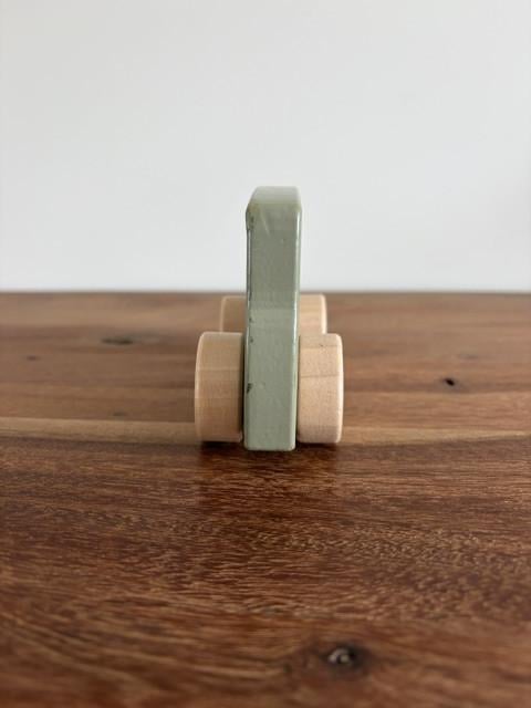 Little Dutch | houten bus | olijfkleurig