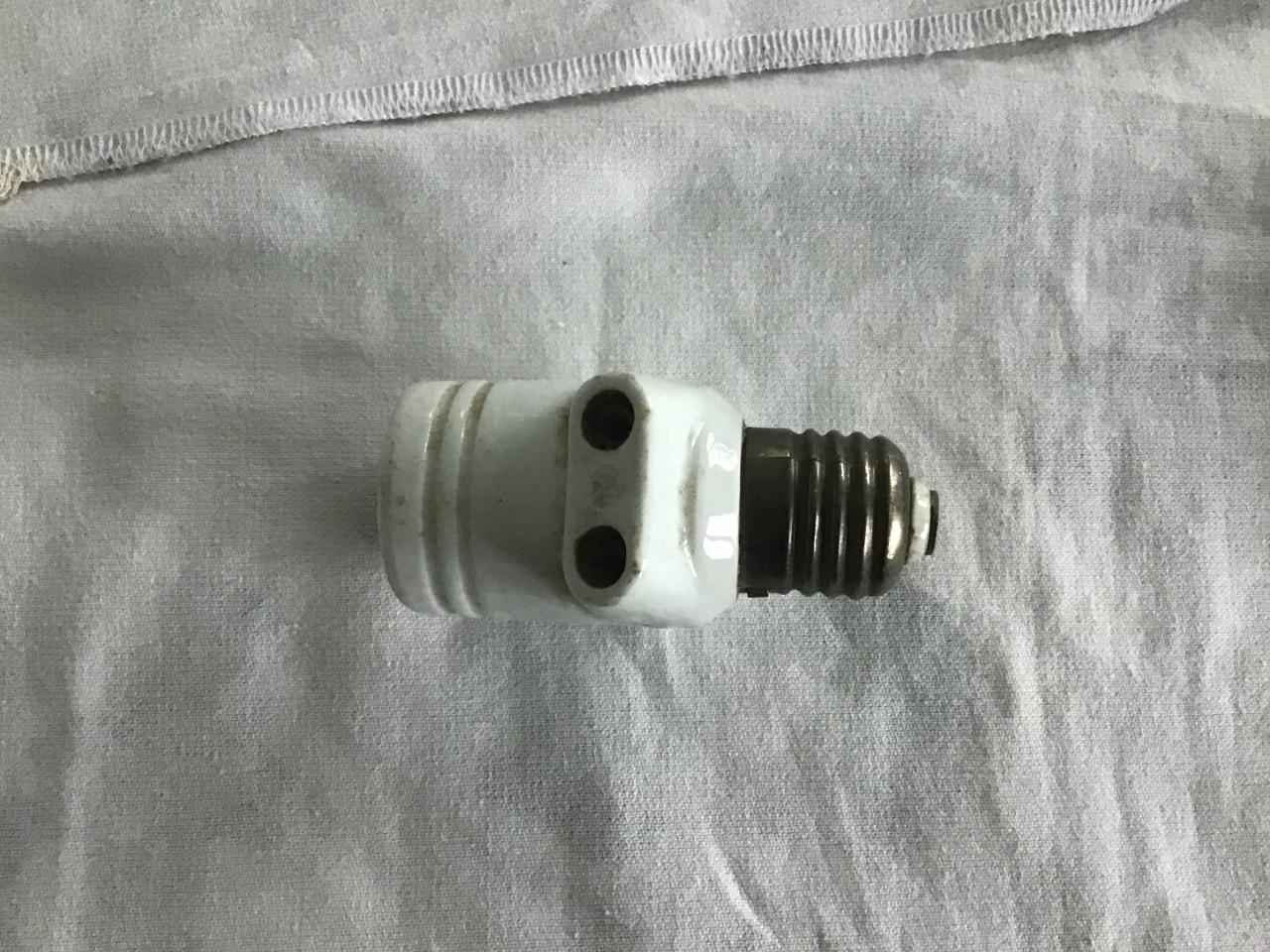 E27 fitting verloopstekker porcelein