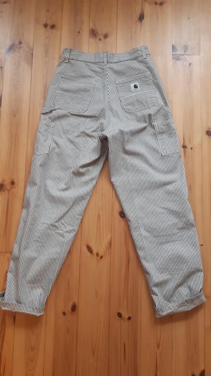 Carhartt broek zwart wit gestreept maat 24