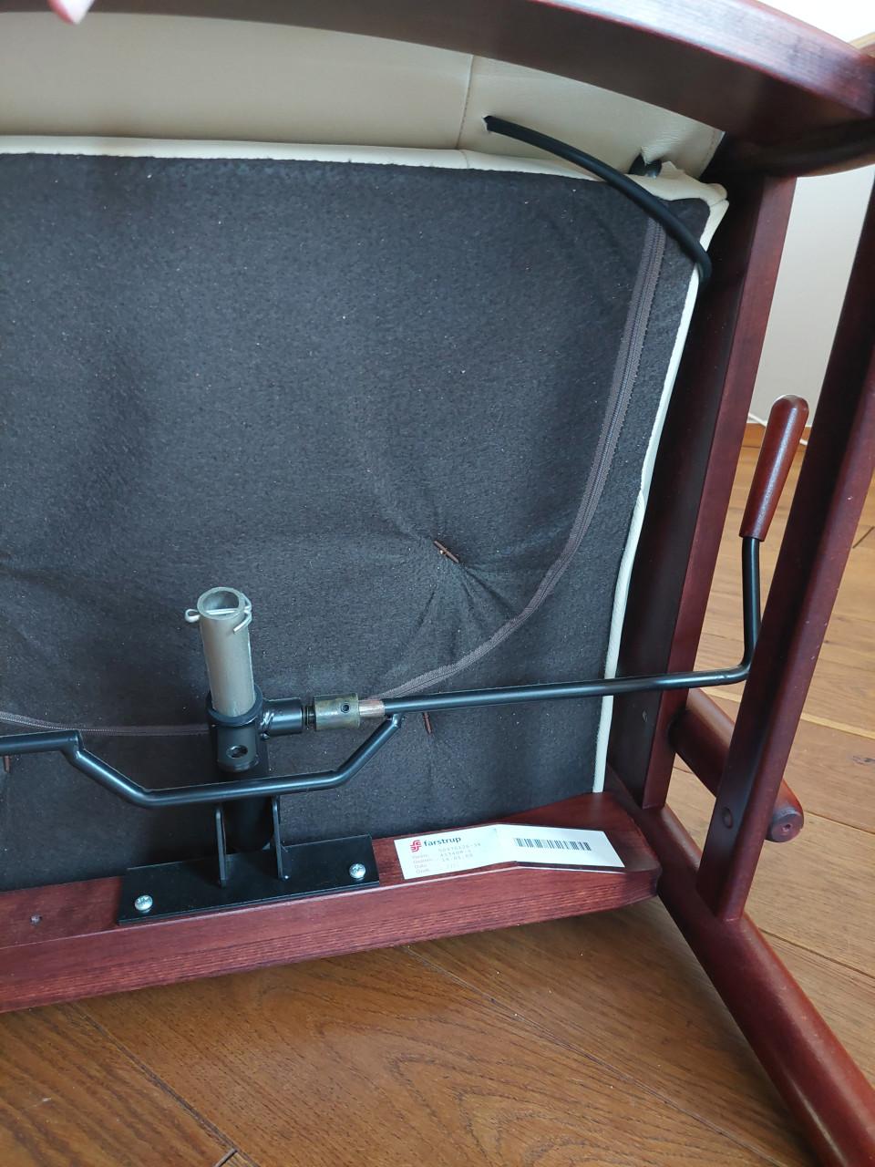 Farstrup senioren stoel, verstelbaar zit en ruggedeelte