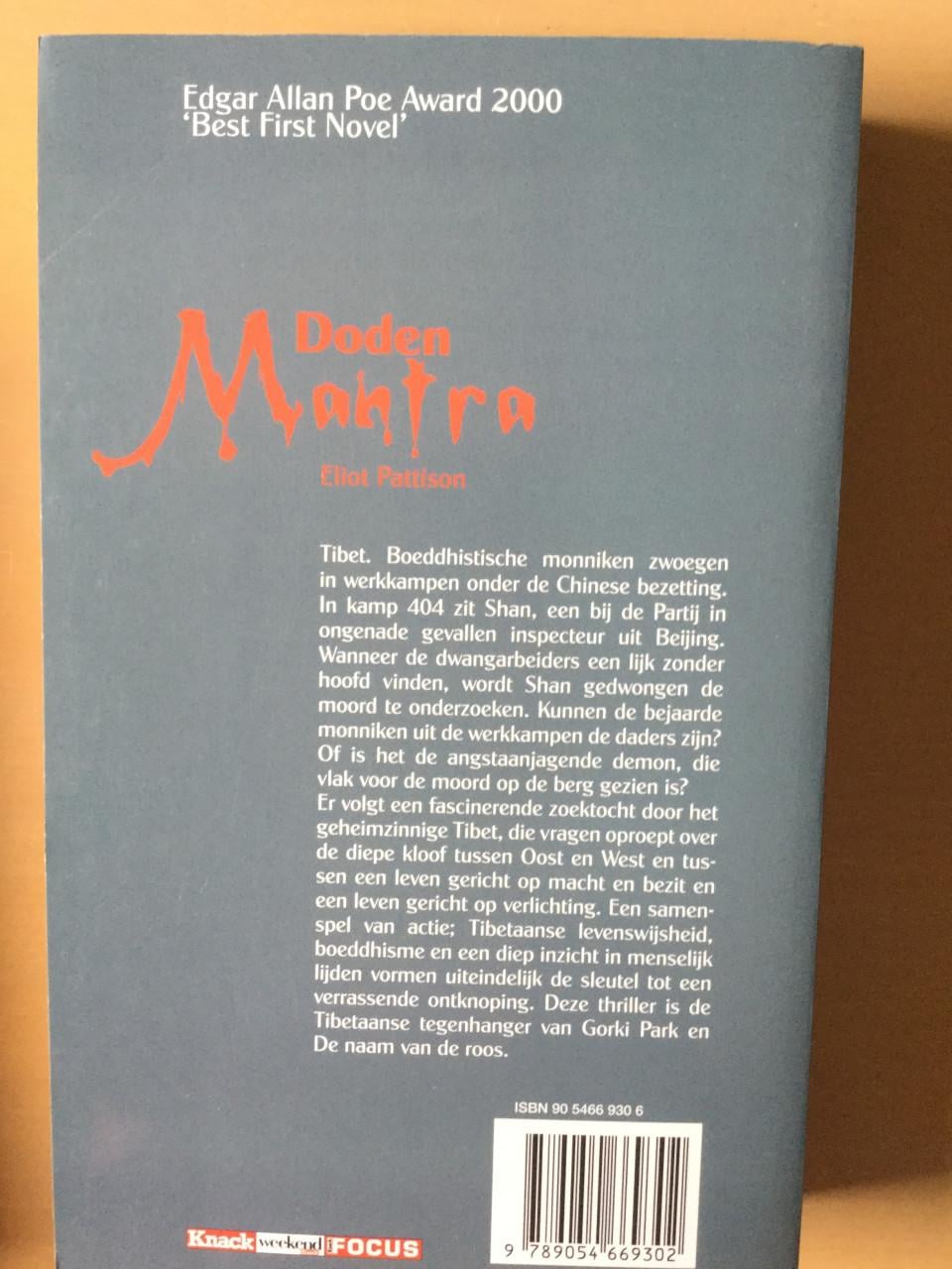 Eliot Pattinson Dodenmantra