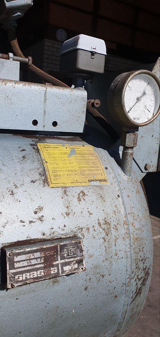 GRASSO compressor L-82-1 uit 1972 15Bar 380Volt 325Liter