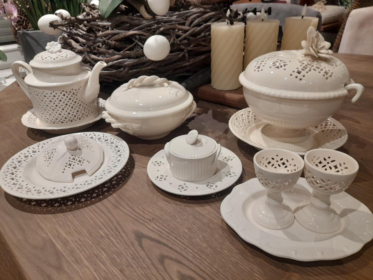 Authentic leedsware  servies (in goede nette staat )