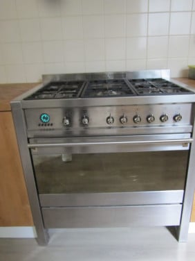 SMEG RVS 6 pits gasfornuis,,90 cm