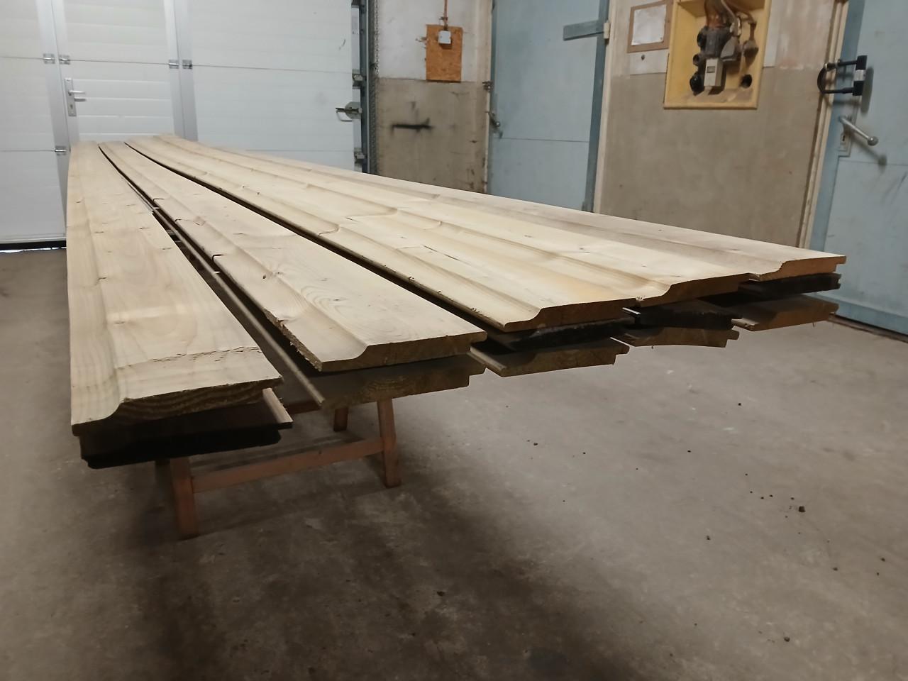 Dik 60 Meter tuinhout nieuwe rabatdelen, gevelbekleding, potdekselplanken.